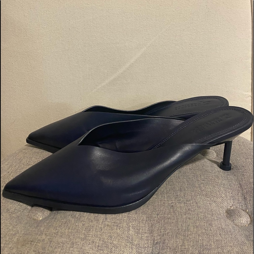 Mercedes Castillo slides shoes 1 1/2 inch heels